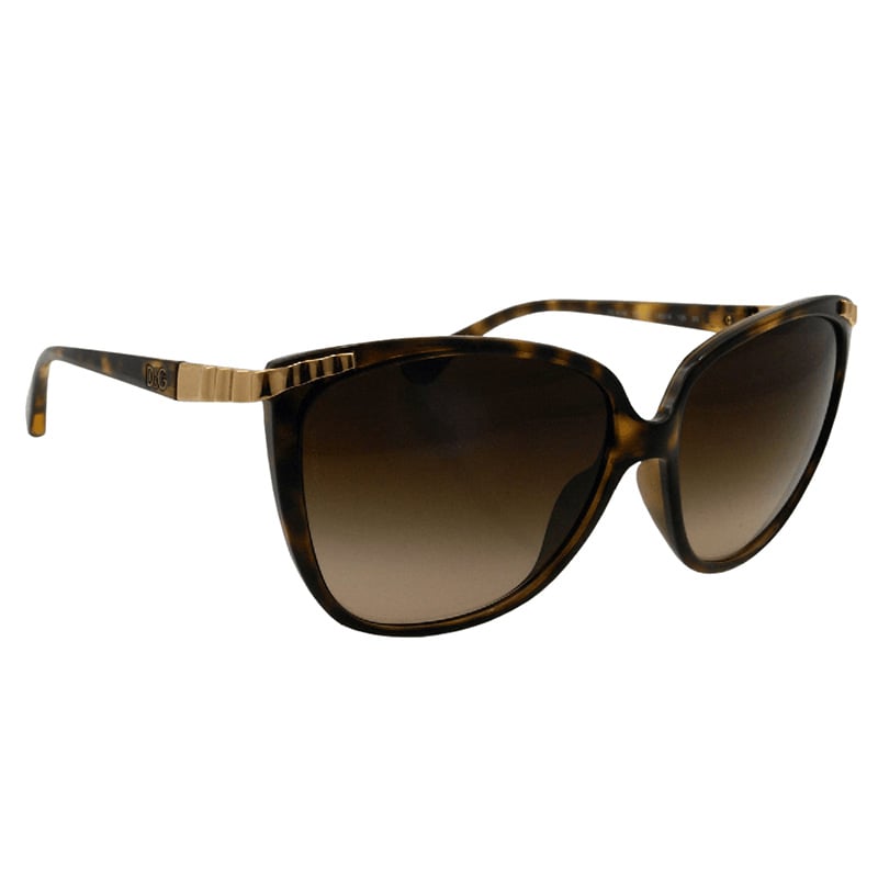 D&G Sunglasses Havana Brown Gradient Lens